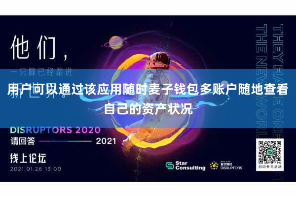 用户可以通过该应用随时麦子钱包多账户随地查看自己的资产状况