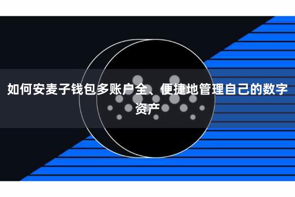 如何安麦子钱包多账户全、便捷地管理自己的数字资产