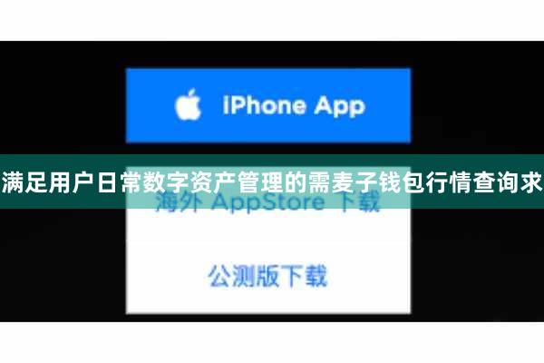 满足用户日常数字资产管理的需麦子钱包行情查询求